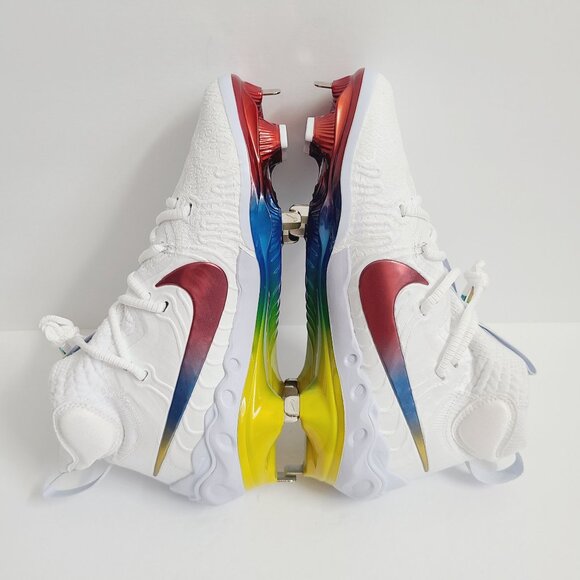 NEW Nike Alpha Huarache NXT Rainbow Baseball Cleats DJ6517-106 Size 7 main image 5